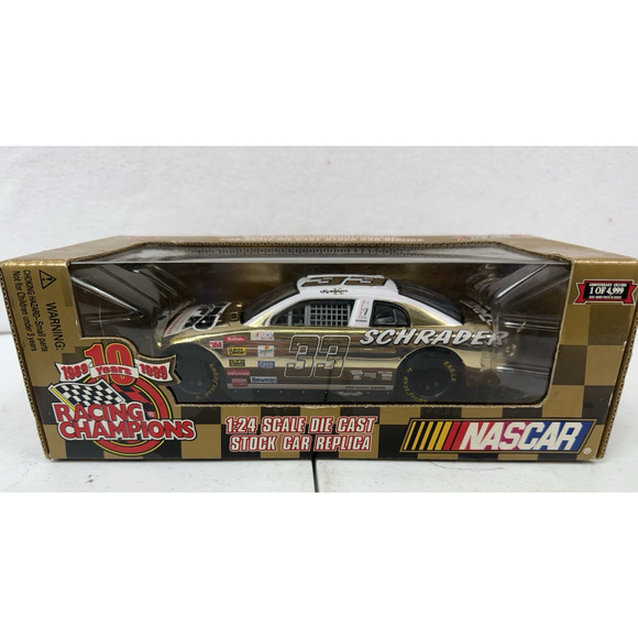 1999 Racing Champions Gold Chrome 1:24 Ken Schrader #33 APR Chevy NIB 1 of 5000 - Picture 1 of 6
